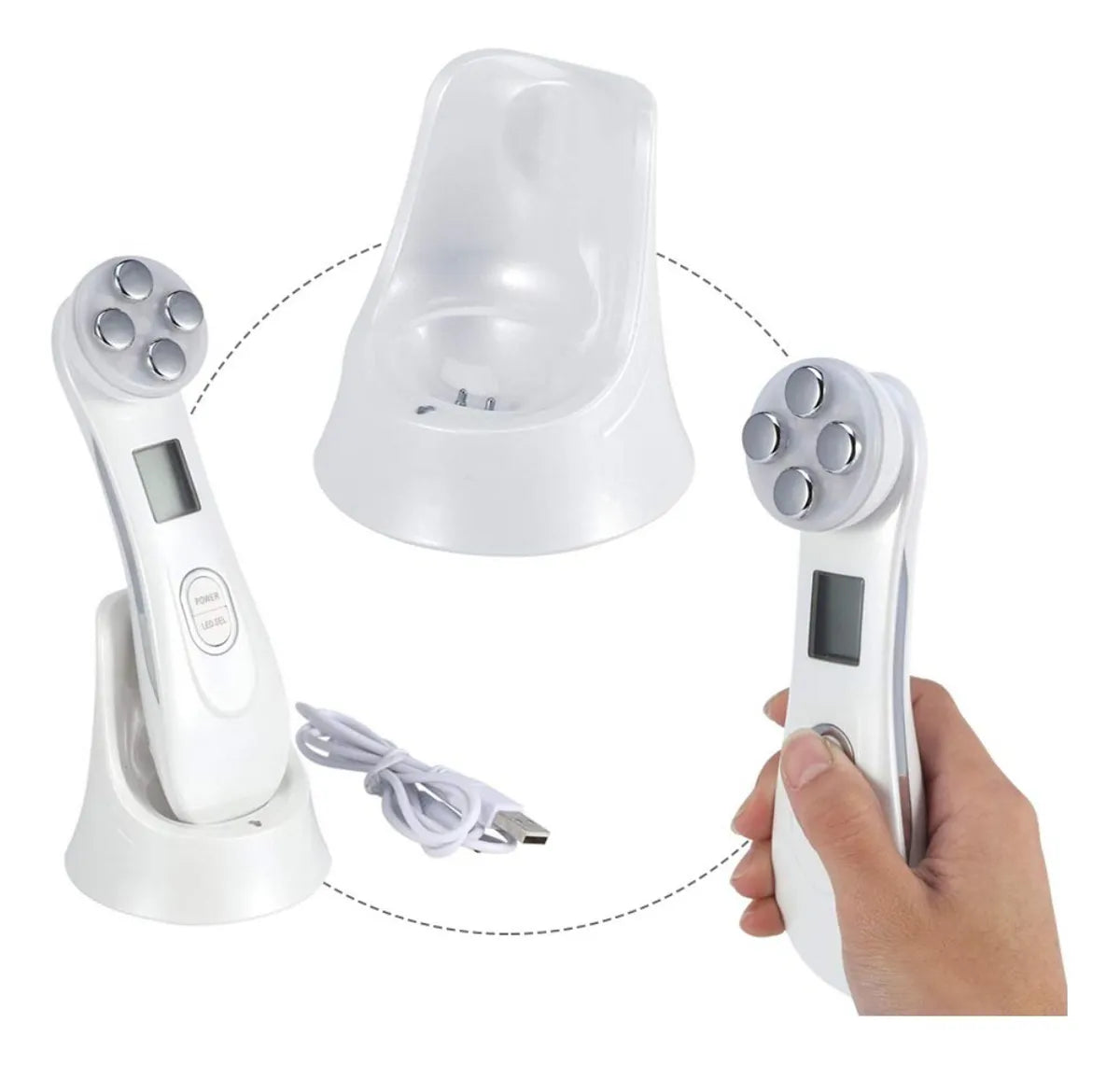 Masajeador Facial ultrasonico radiofrecuencia